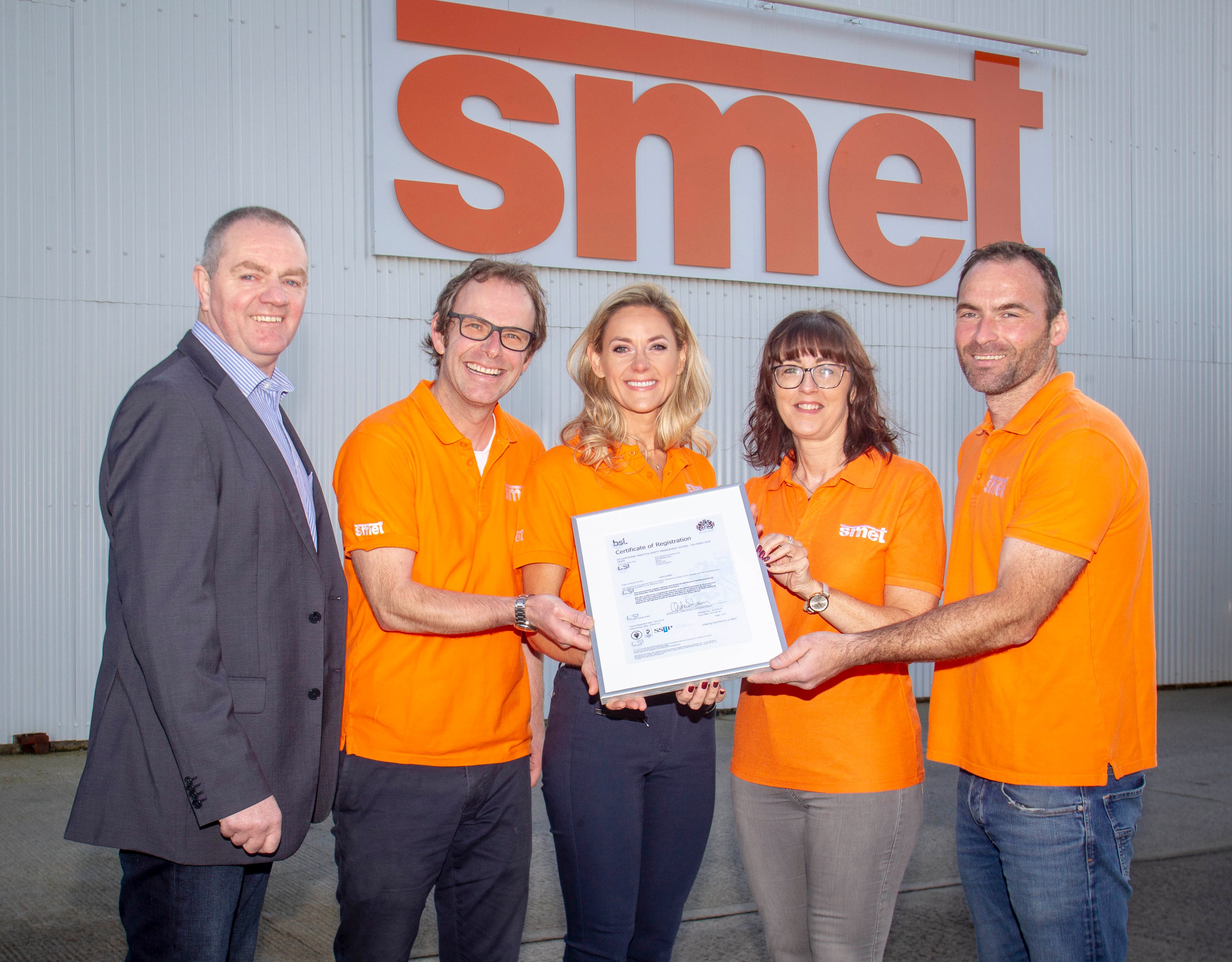 SMET Achieve Triple ISO Award Newry Chamber